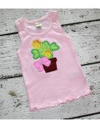 Applique Cactus with a Bow