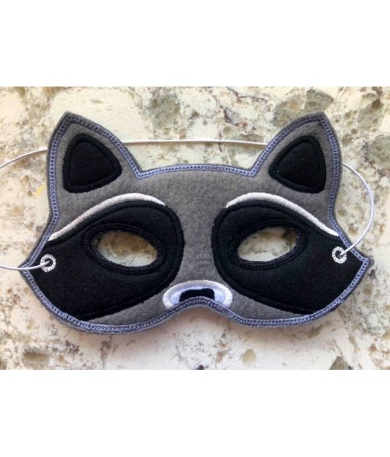 In Hoop Raccoon Mask