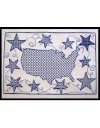 Full Hoop Stipple USA Stars