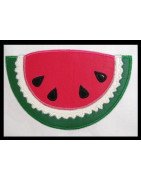 Loose Stitch Watermelon Ribbon Design