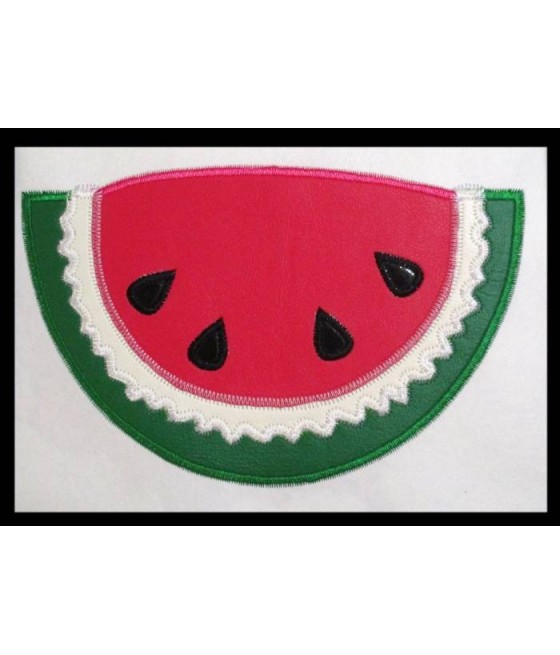 Loose Stitch Watermelon Ribbon Design