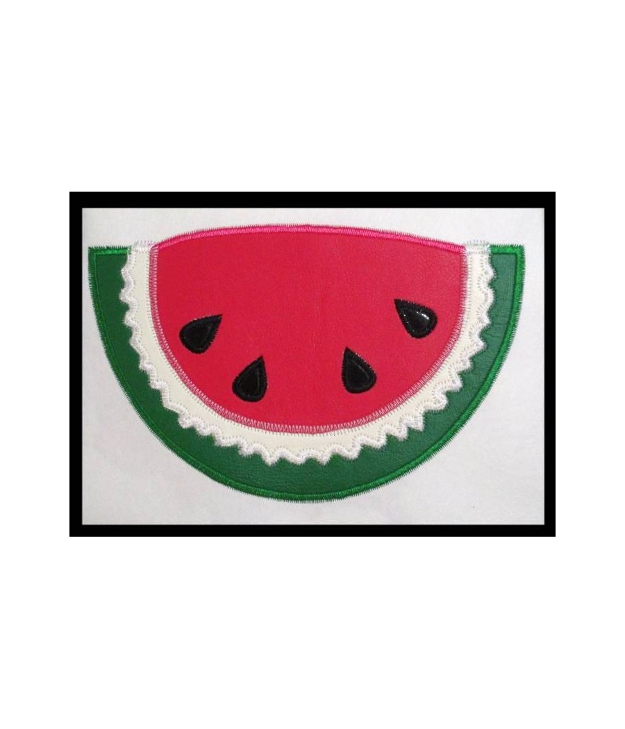 Loose Stitch Watermelon Ribbon Design