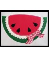 Loose Stitch Watermelon Ribbon Design