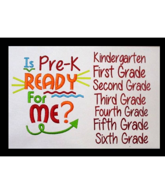 Ready For Me Saying includes Pre K through Sixth Grade