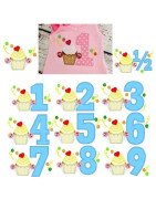 Candy and Cupcake Numbers  BX Font