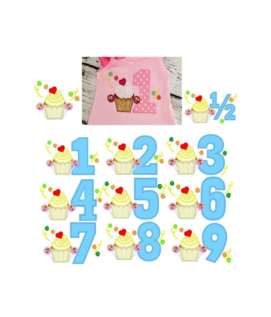 Candy and Cupcake Numbers  BX Font