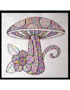 Mandala Mushroom and Flower