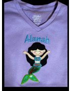 Applique Happy Mermaid