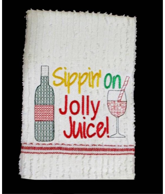 Funny Christmas Towel Wine Sayings