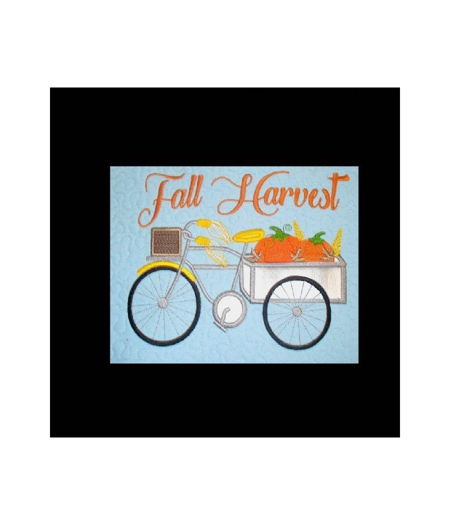 Fall Bike Pulling Pumpkins