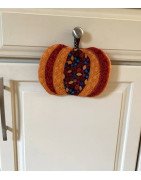 In Hoop Quilted Pot Holder Pumpkin