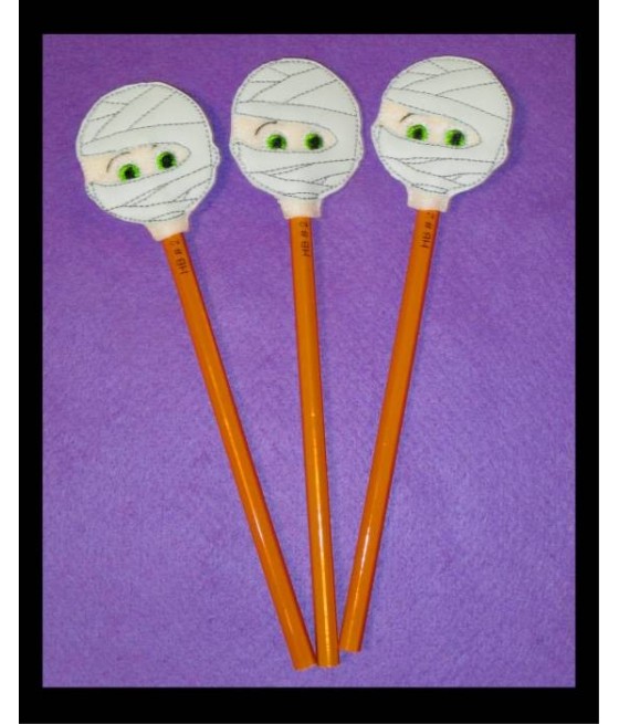 In Hoop Mummy Pencil Toppers