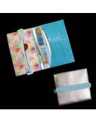In Hoop Vinyl Wallet with Zipper Pocket