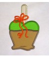 Caramel Apple With Bow Applique