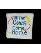 Cows Come Home Towel Saying