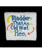 Wet Hen Towel Saying