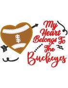 Buckeyes Heart Saying