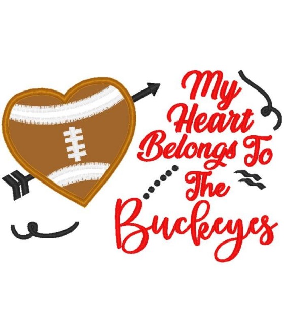 Buckeyes Heart Saying