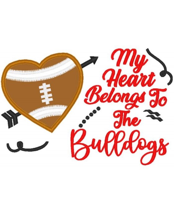 Bulldogs Heart Saying