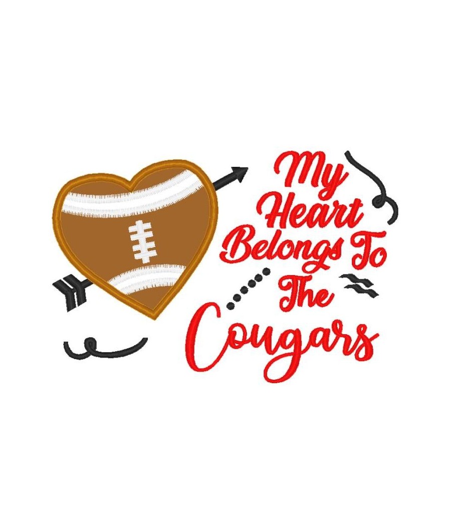 Cougars Heart Saying