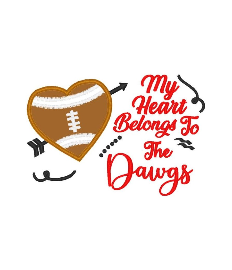 Dawgs Heart Saying