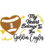Golden Eagles Heart Saying