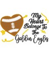 Golden Eagles Heart Saying