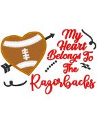 Razorbacks Heart Saying