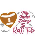 Roll Tide Heart Saying