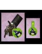In Hoop Fringe Witch Key Fob