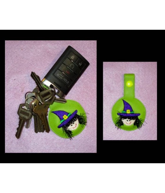 In Hoop Fringe Witch Key Fob