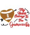 Gamecocks Heart Design 