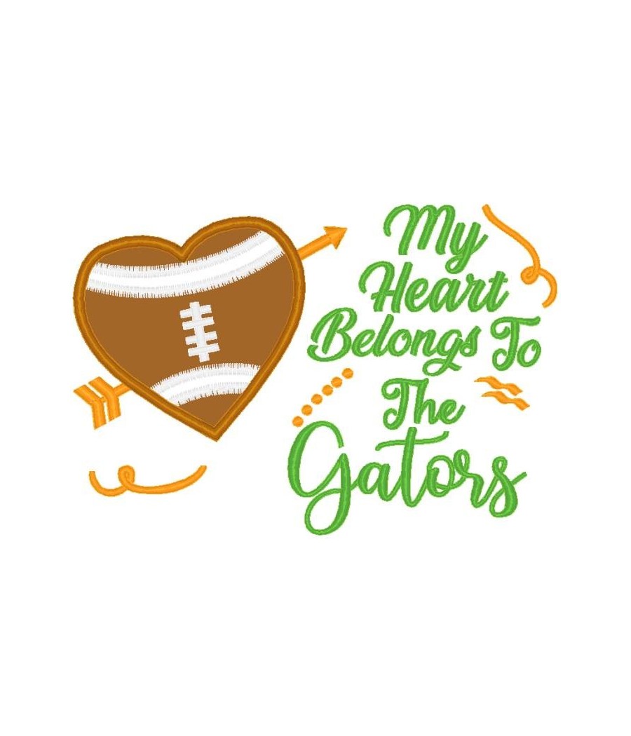 Gators Heart Saying