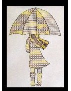 Mandala Umbrella Girl