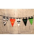 In Hoop Halloween Banner Pendant Set