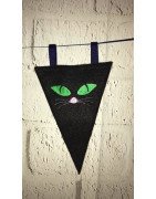 In Hoop Halloween Banner Pendant Set