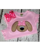 Cute Puppy Head with Bow