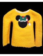 In Hoop Elf Ms Mouse Santa Shirt