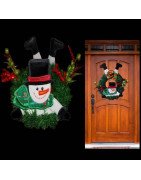 In Hoop Wreath Insert Snowman