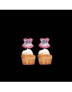 In Hoop Cupcake Topper Little Dress