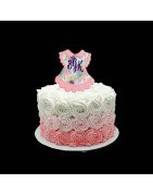 In Hoop Baby Dress Cake Topper