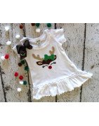 Reindeer Face Girl Applique