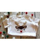 Little Reindeer Boy Head Applique