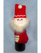 In Hoop Santa Wine Topper 