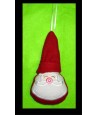 In Hoop Santa Ornament with Hat
