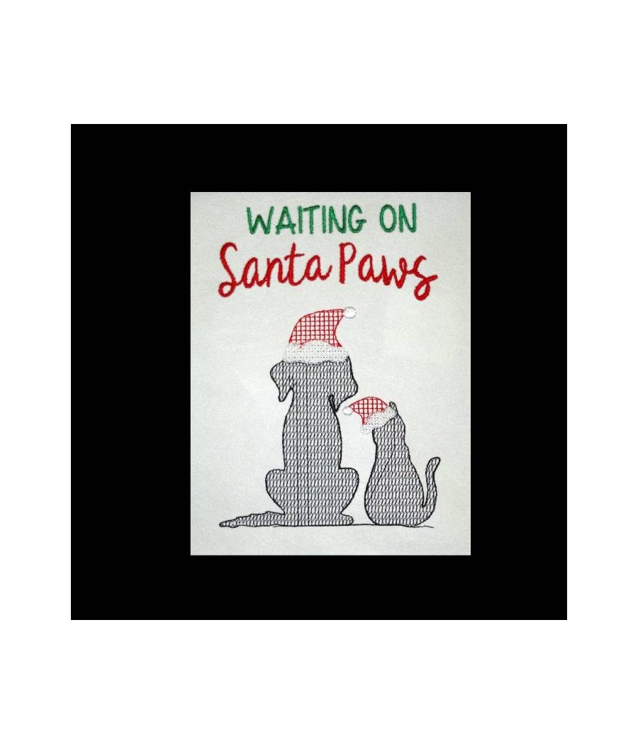 Waiting On Santa Paws