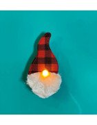In Hoop Tealight Brooch Pin Gnome