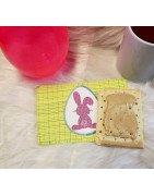 In Hoop Bunny Tail Mug Rug
