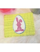 In Hoop Bunny Tail Mug Rug