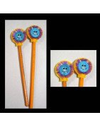 In Hoop Fringe Monster Pencil Topper
